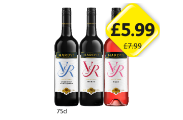 Hardy's Cabernet Sauvignon, Shiraz, Rosé - Now Only £5.99 at Londis