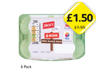 Jack's Medium Eggs - Now Only £1.50 at Londis