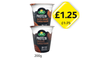 Arla Protein Pudding Salted Caramel, Chocolate - Now Only £1.25 at Londis