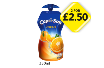 Capri-Sun Orange - Now 2 for £2.50 at Londis