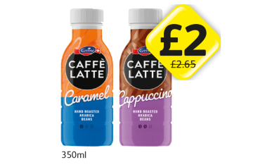 Emmi Caffè Latte Caramel, Cappuccino - Now Only £2 at Londis