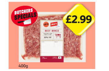 Jack's Beef Mince - Now Only £2.99 at Londis