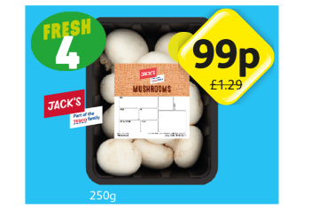 Jack's Mushrooms - Now Only 99p at Londis