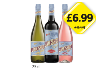 Jam Shed Chardonnay, Tempranillo, Rosé - Now Only £6.99 at Londis