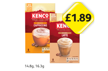 Kenco Cappuccino, Latte - Now Only £1.89 at Londis