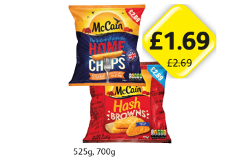 McCain Home Chips, Hash Browns - Now Only £1.69 at Londis