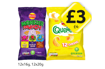 Monster Munch Multipack, Quavers - Now Only £3 at Londis