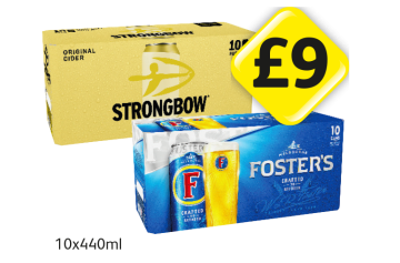 Strongbow, Foster's - Now Only £9 at Londis