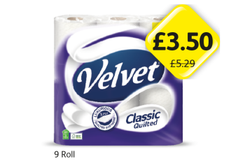 Velvet Classic Quilted - Now Only £3.50 at Londis