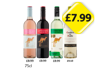 Yellow Tail Jammy Rosé Roo, Red Roo, Pinot Grigio, Casillero Del Diablo - Now Only £7.99 at Londis