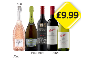 Kylie Prosecco, Canti Organic, Trivento Malbec, Penfolds Koonunga Hill Shiraz, Chardonnay - Now Only £9.99 at Londis