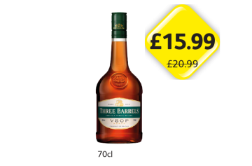 Three Barrells - Now Only £15.99 at Londis