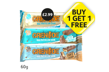 Grenade Cookie Dough, Salted Caramel, White Chocolate - Buy 1 Get 1 FREE at Londis