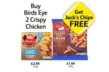 Jack's Straight Cut Chips, BirdsEye Crispy Chicken - Buy Birds Eye 2 Crispy Chicken at Londis