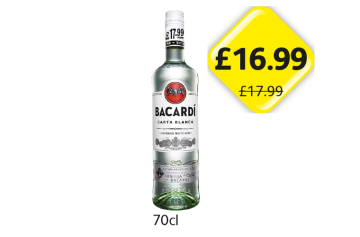 Bacardi Carta Blanca - Now Only £16.99 at Londis