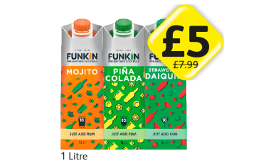 Funkin Mojito, Pina Cola, Strawberry Daiquiri - Now Only £5 each at Londis