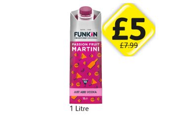 Funkin Passion Fruit Martini - Now Only £5 at Londis