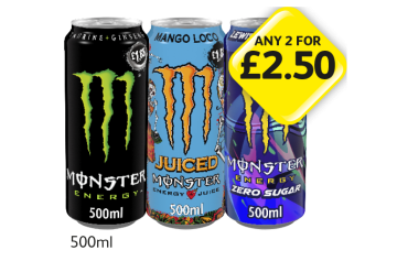 Monster Energy, Mango Loco, Lewis Hamilton - Any 2 for £2.50 at Londis