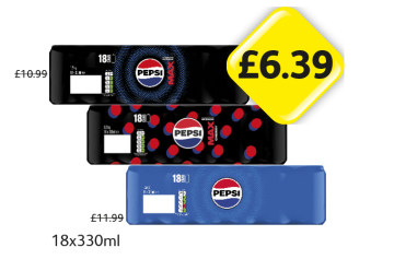 Pepsi, Max, Cherry Max - Now Only £6.39 ach at Londis