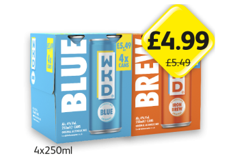 WKD Blue, Iron Brew - Now Only £4.99 each at Londis