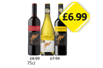 Yellow Tail Jammy Roo Red, Chardonnay, Shiraz - Now Only £6.99 at Londis