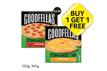 Goodfella's Stonebaked Pepperoni, Margherita - Buy 1 Get 1 FREE at Londis